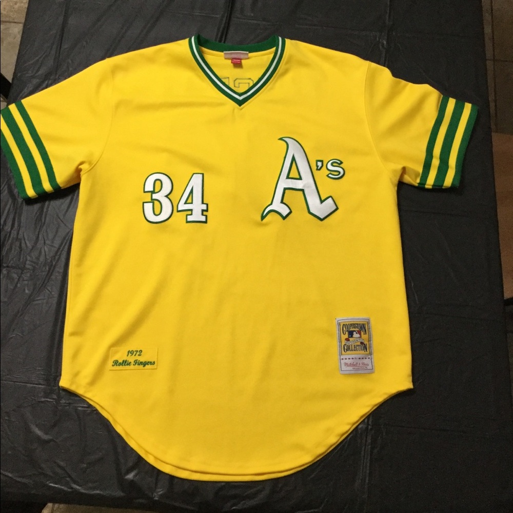 Authentic Mitchell and Ness Rollie Fingers Jersey